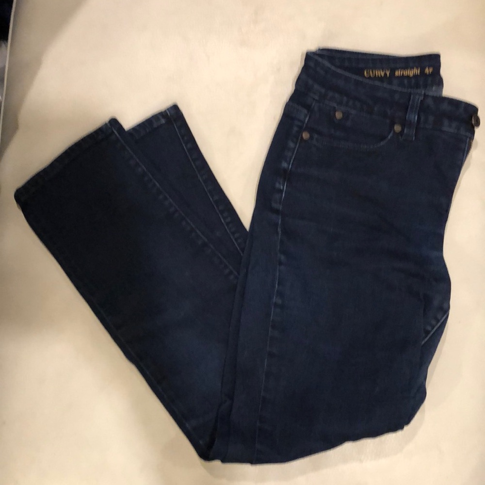 Talbots curvy straight leg denim jeans